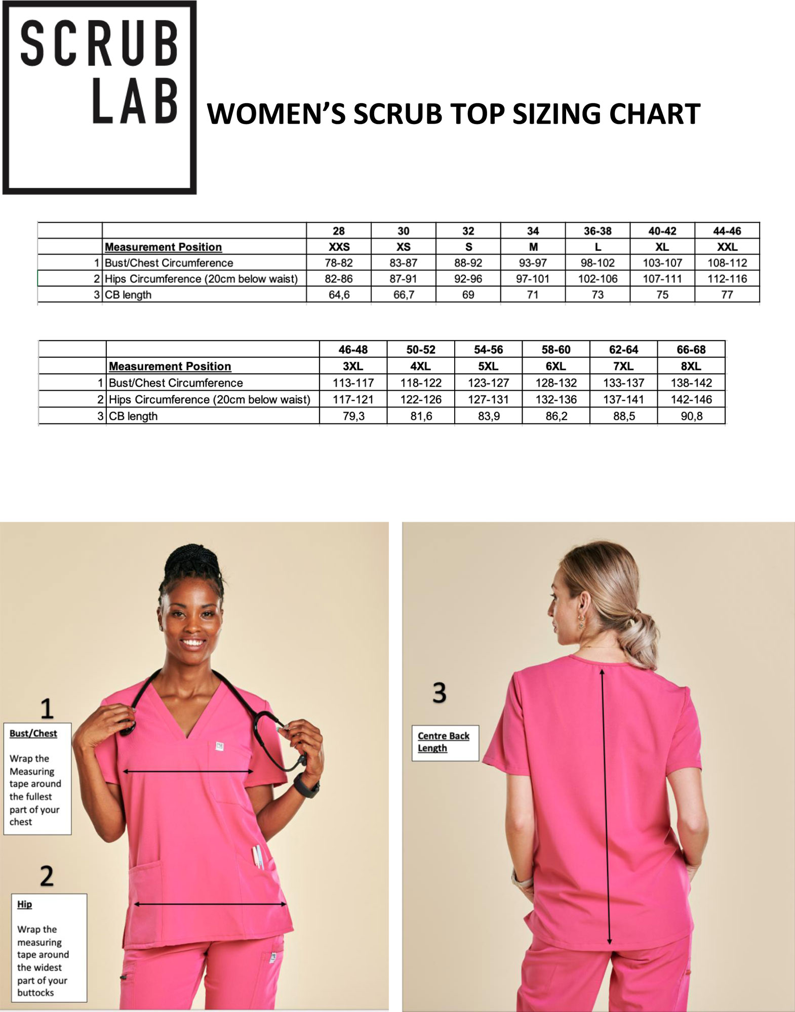 Lily™ Three Pocket Scrub Top Tanc.co.za Medical Scrubs