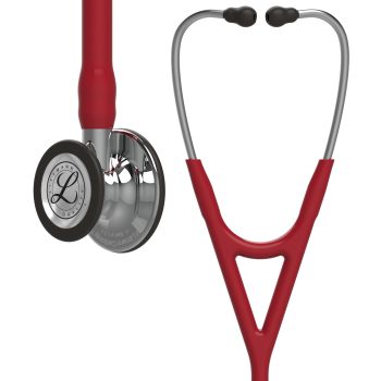 Littmann® Cardiology IV™ - Burgundy Tube, Mirror-Finish Chestpiece and Stem, Stainless Headset
