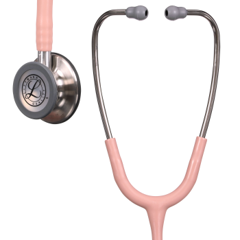 Littmann® Classic III™ Stethoscope, Stainless-finish Chestpiece, Limited Edition Champagne Rose Satin Tube