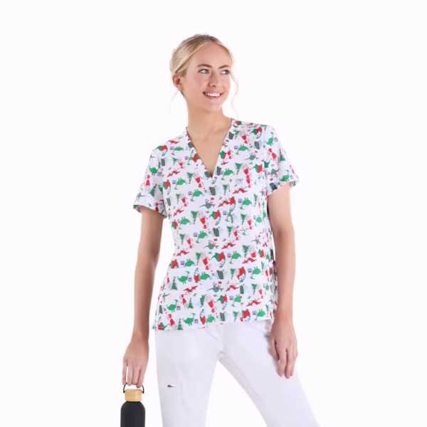 Jingle Dino_Female_Printed Tops_01 Jingle Dino Female Printed Tops 01