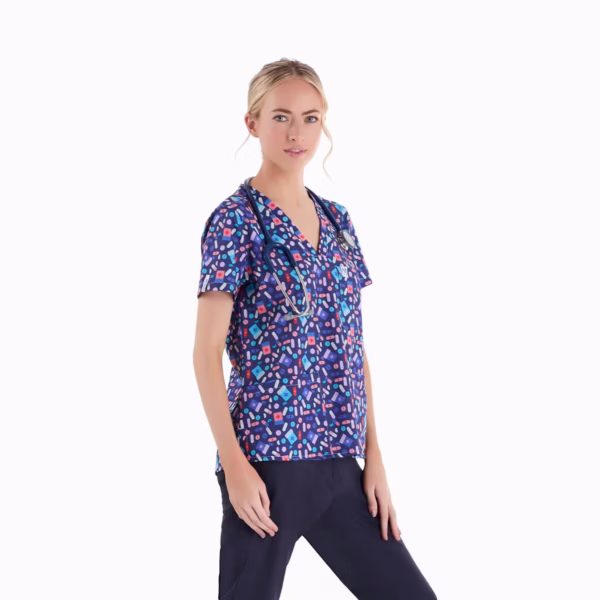 Mighty Meds_Female_Printed Tops_02 Mighty Meds Female Printed Tops 02