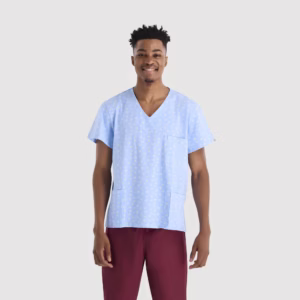 PT Cotton Spandex Men Baby Blue Sunflowers 02