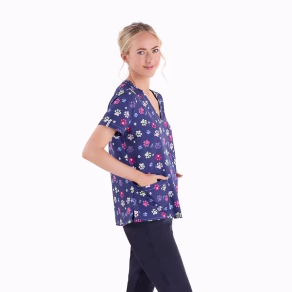 Paw Print_Female_Printed Tops_02 Paw Print Female Printed Tops 02
