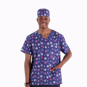 Paw Print Men Printed Tops 01