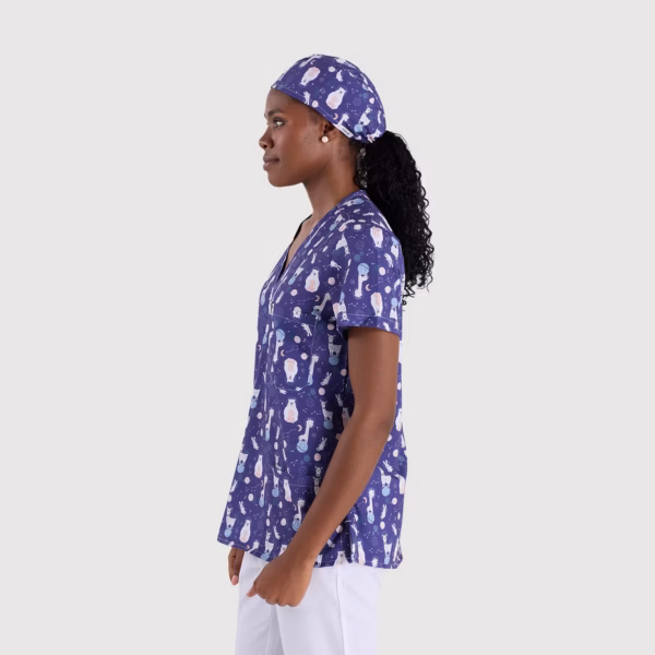 Astro Animals-ScrubLab_Women_Caps_02 Astro Animals Cap