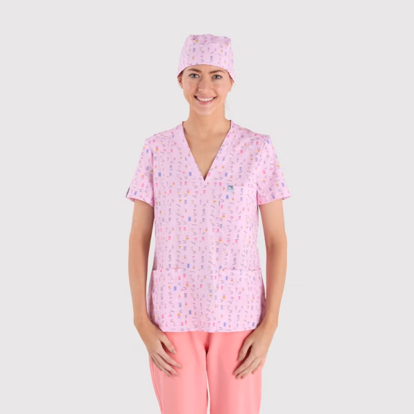 Frosty Pink-ScrubLab_Women_Caps_01 Frosty Pink Cap
