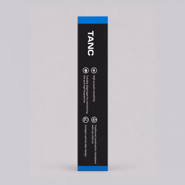 TANC Classic Stainless Steel Stethoscope - Black